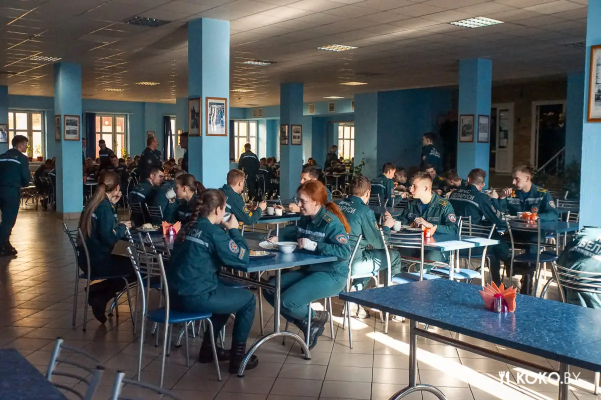 Проверили, чем кормят в столовой Университета гражданской защиты МЧС будущих спасателей - фото - 16