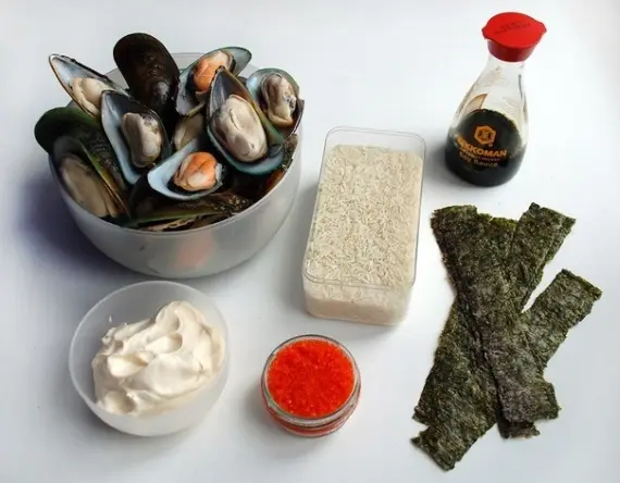 Морепродукты: Запечённые мидии
