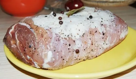 Мясо: Буженина, запеченная в рукаве с деревенской картошечкой
