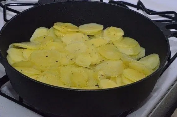 Овощи и гарниры: ФОТО РЕЦЕПТ: Картошка с грибами в сметане