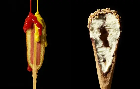 Смешная еда: Половина еды, вкусные фотографии в разрезе