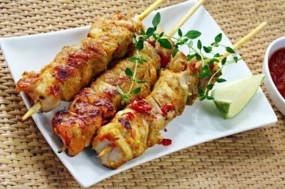 Шашлыки и гриль: Шашлык в духовке со свининой и овощами