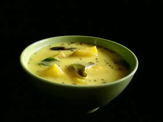 Мясо: Тушеное манго со сливочным вкусом