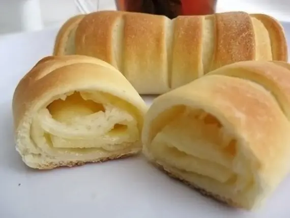 Выпечка: Булочки с плавленым сыром