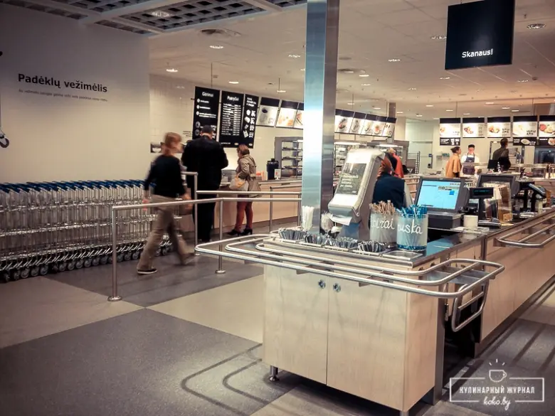 Заведения: Шведский формат питания — ресторан на втором этаже «IKEA (Икея)» в Вильнюсе