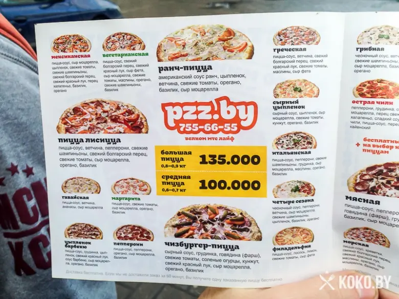Заведения: «Пицца Лисицца» — еда на вынос с дискриминацией по географическому положению