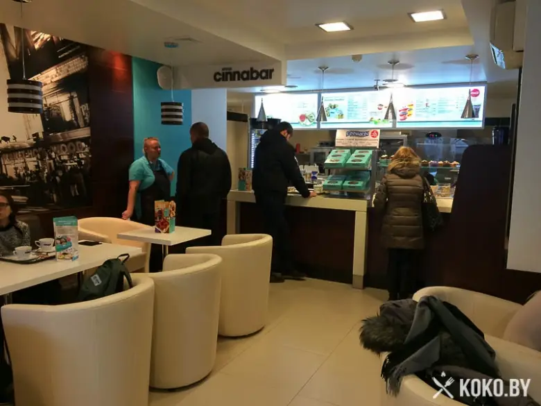 Заведения: Встречаем: Более вместительный «Cinnabon (Синнабон) » на проспекте Независимости, 19