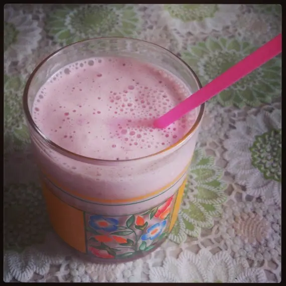 Instagram food: Клубничный милк шейк