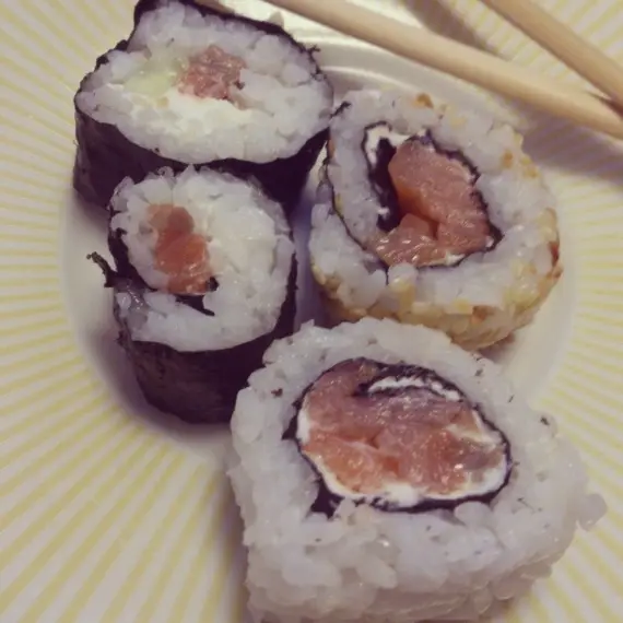 Instagram food: Мои первые сушинки