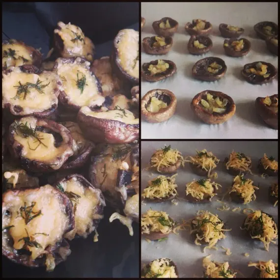 Instagram food: Грибочки, запеченные с луком и сыром