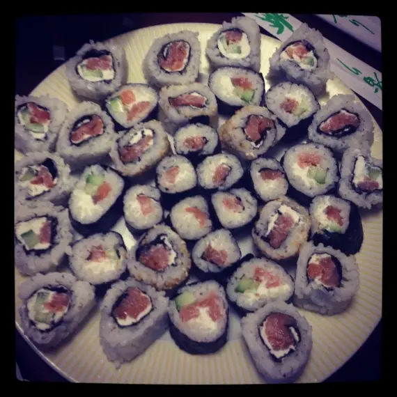 Instagram food: Мои первые сушинки