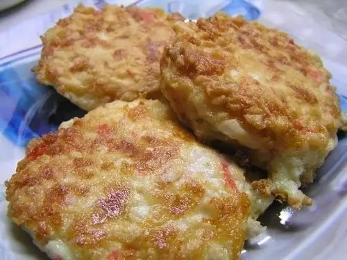 Морепродукты: Мясо: Котлетки из крабовых палочек