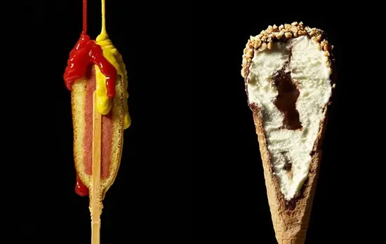 Вкусное о еде: Блюда, разрезанные пополам, от фуд-фотографа Бета Гальтона