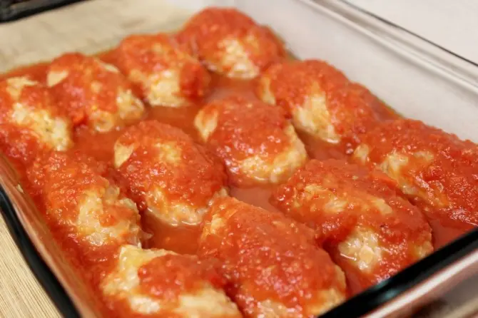 Мясо: Ленивые голубцы мясом наружу