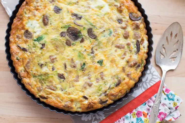 Рецепты: Киш, заливной пирог с курицей и грибами