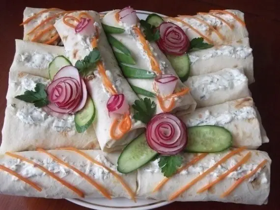 Закуски: Шаурма по-домашнему