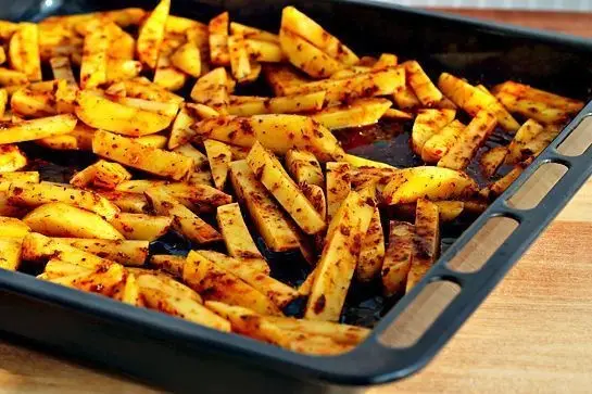Овощи и гарниры: ФОТО РЕЦЕПТ: Ароматный картофель фри, запеченный в духовке