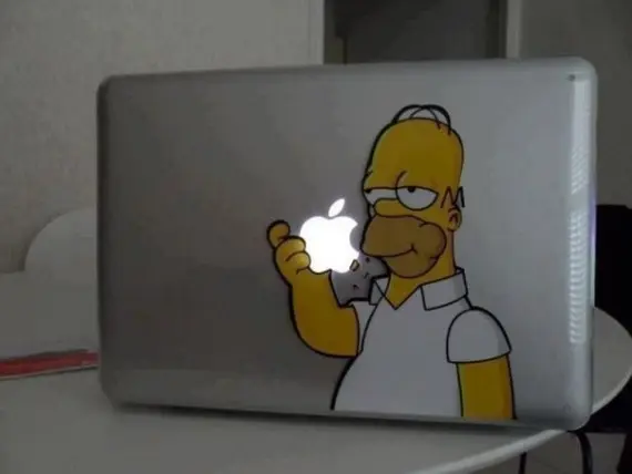 Смешная еда: Лига жратвы: Наклейка для MacBook