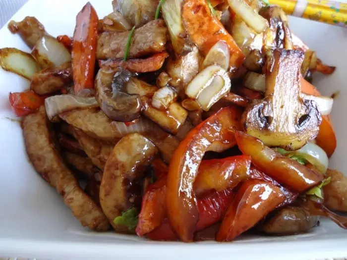 Китайская кухня: Свинина стир-фрай минимум жарки
