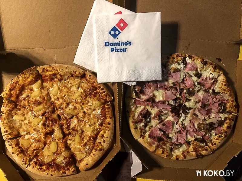 Минск: Сегодня в ТЦ «Рига» открылась вторая по счету пиццерия «Domino's Pizza»