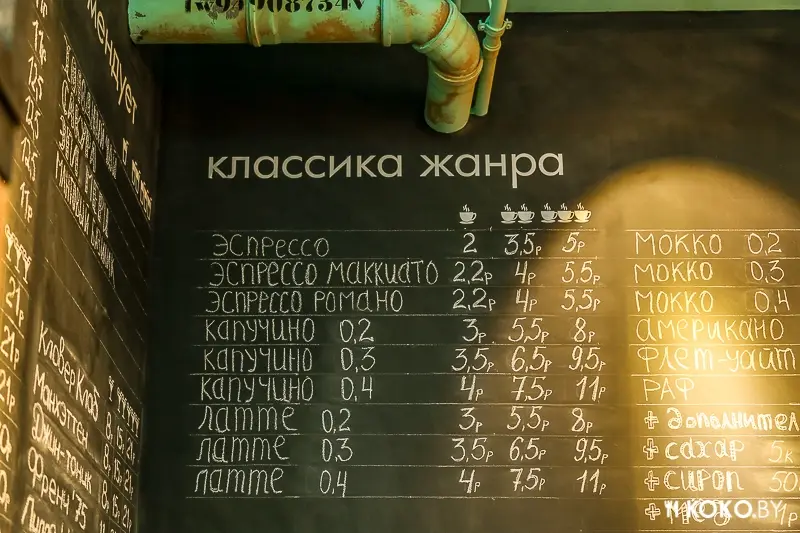 Минск: «CoffeeBerry» – первая кофейня с алкогольными коктейлями на Зыбицкой