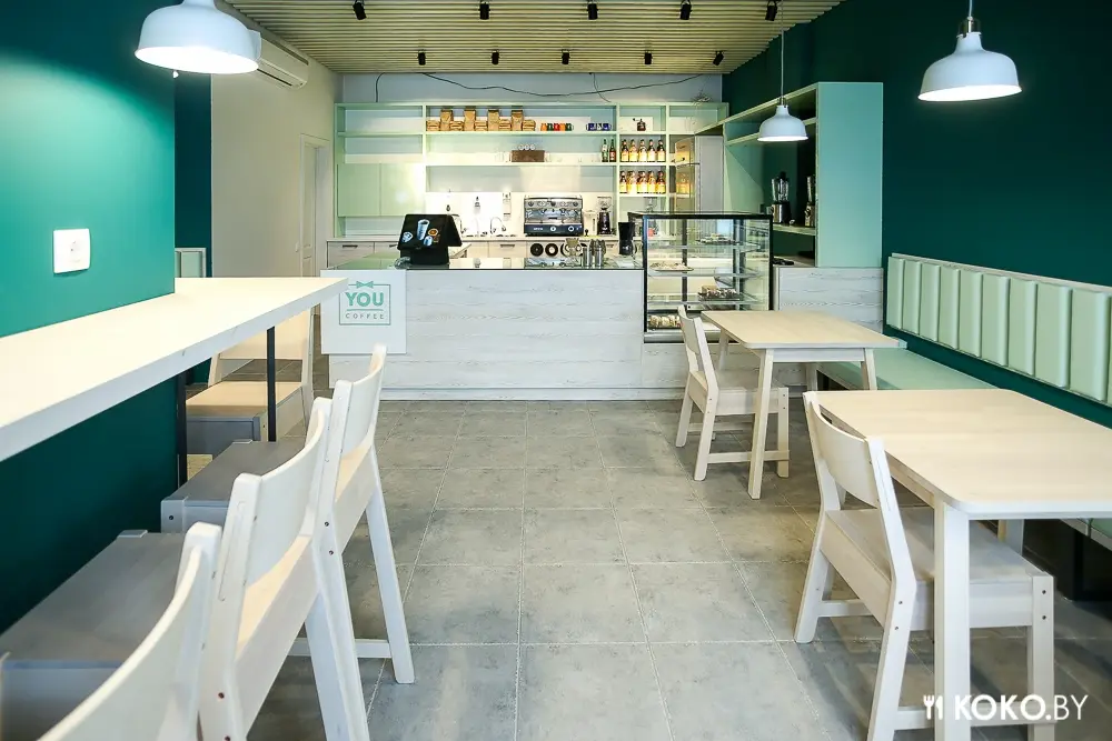 Минск: Новый кофешоп сети «You Coffee» с живыми канарейками в районе БЦ «Парус»