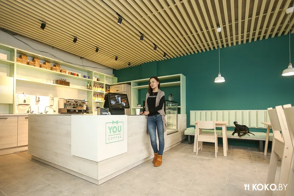 Минск: Новый кофешоп сети «You Coffee» с живыми канарейками в районе БЦ «Парус»