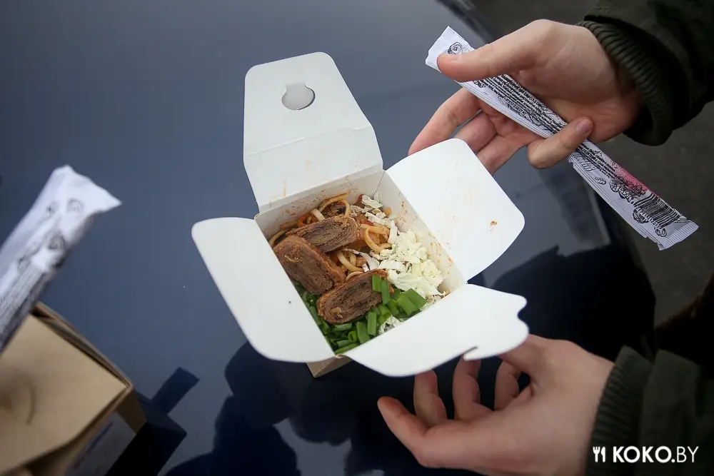 Заведения: Есть можно: не лапша вок, а макароны с мясом в гипермаркете «ProStore» навынос