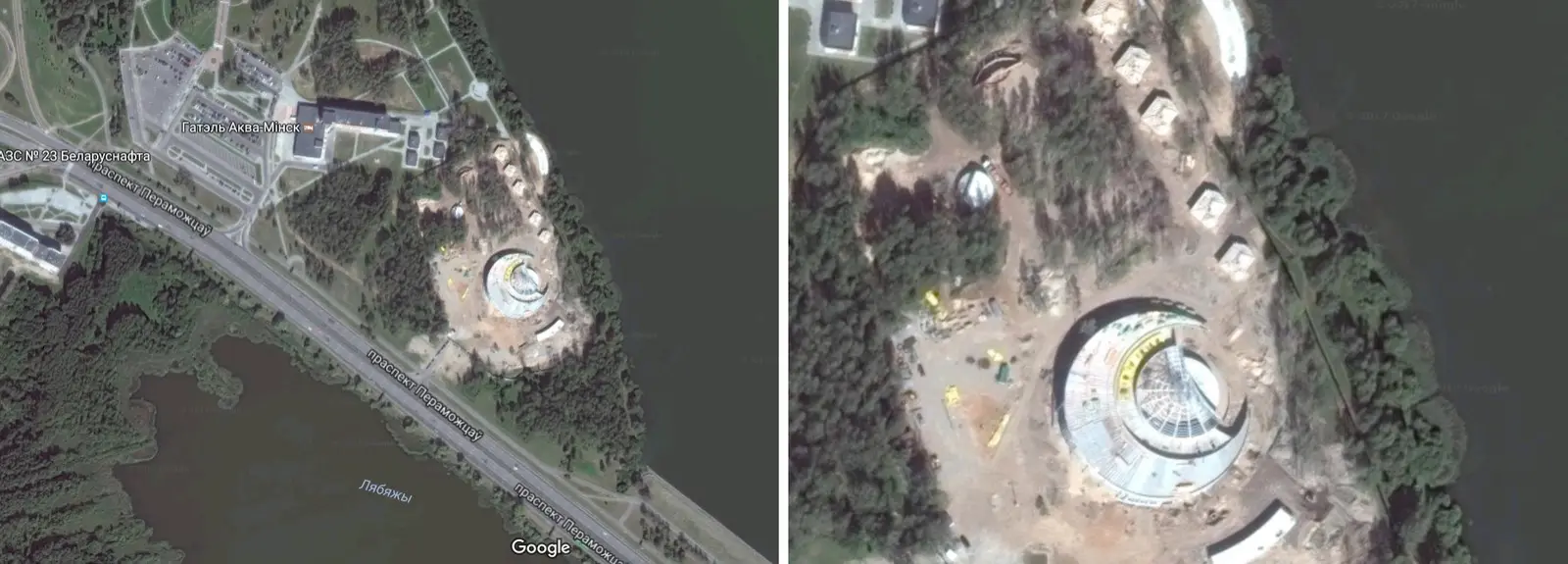 Минск: Монументальный ресторан восточной кухни «Astoria Riverside» на берегу водохранилища Дрозды