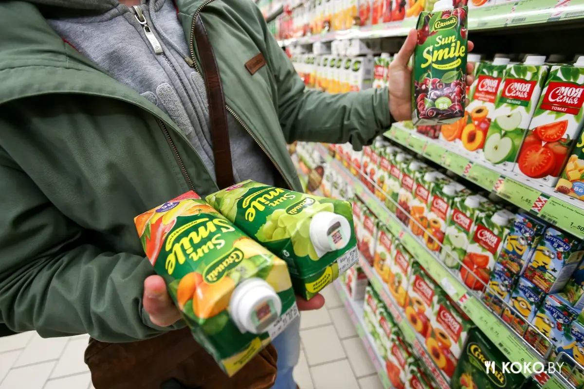 Фудхантинг: Тестим под сосиску в тесте сок «Sun Smile» белорусского производства с элементами витаминов