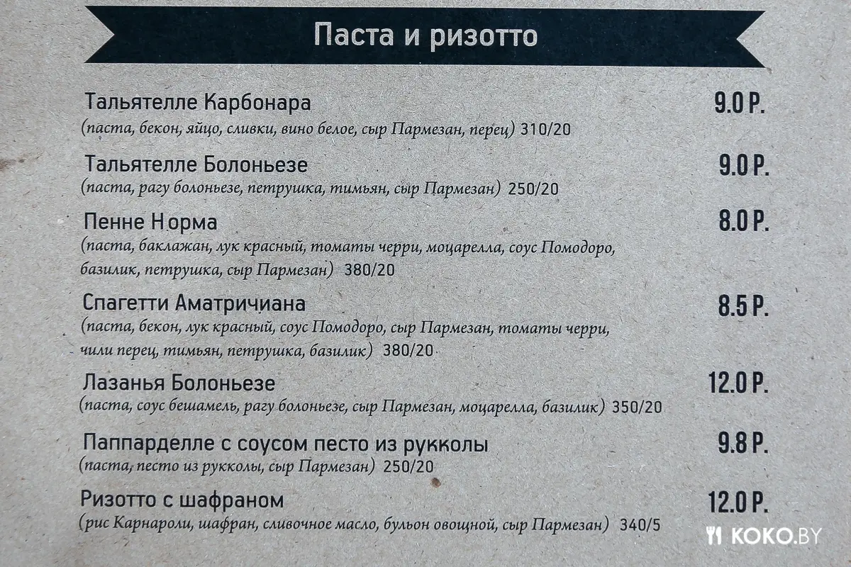 Заведения: В «Dana Mall» открылось приличное кафе с доступной итальянской кухней и домашним вином