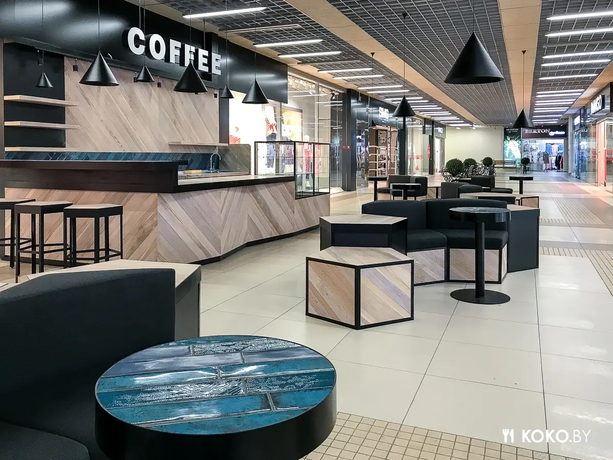 Заведения: Кофейня «Lavazza Club» откроется на втором этаже торгового центра «Корона Замок»