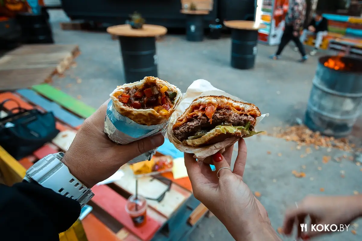 Заведения: Фуд-траки «BurgerLab» и «El Chapo Taco» теперь жарят на Октябрьской